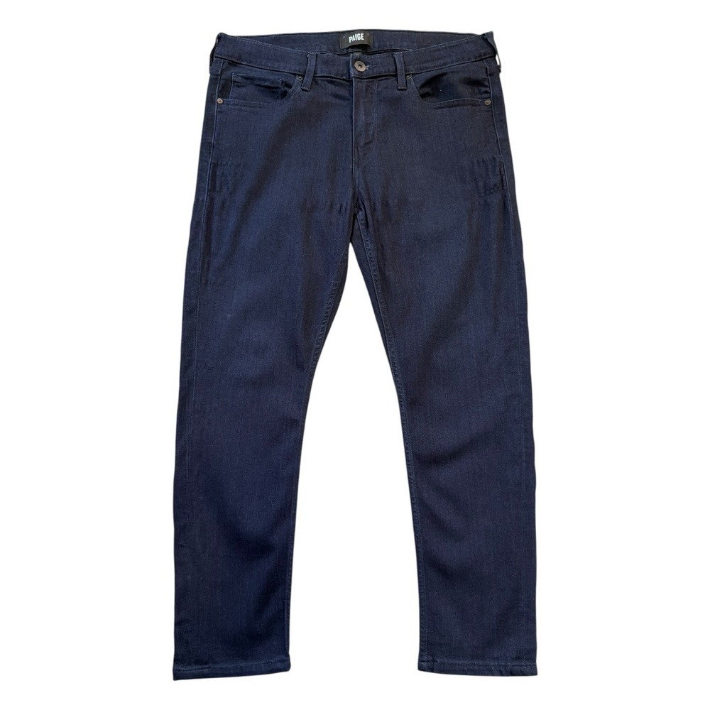 Paige‎ Croft Skinny Jeans Mens 34 Inkwell Dark Blue Denim W4010 DNM521